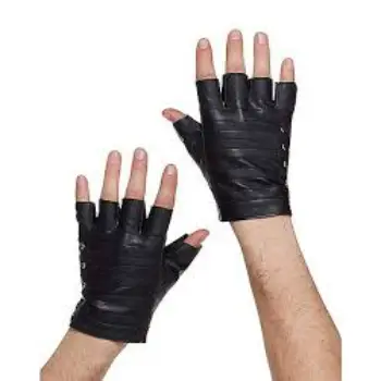 Fingerless Black Gloves